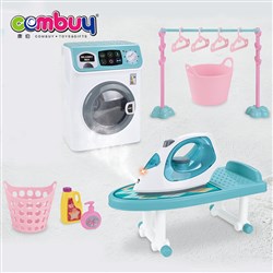 CB932464 CB932465 - Laundry washing machine kids play electric spray iron toy set